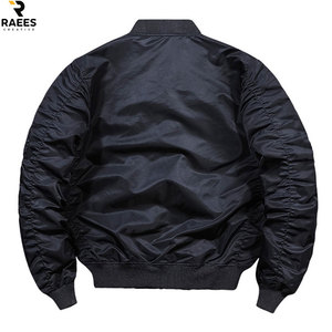 Chaqueta Bomber de Invierno con Forro Polar Cálido, Aislamiento Térmico, Chaqueta Bomber de Satén Ultrasuave, Estilo Vintage, Precio de Fábrica - Product Image 4