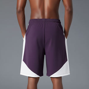 Elastic Waist Gym High Street Anti-Wrinkle Quick Dry Shorts New Arrived 2026 Hot Selling Solid Men's 100% Cotton shorts - Product Image 3