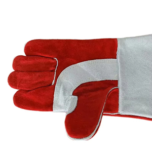Gants de soudage TIG en gros pour usage professionnel - Cuir de vachette ignifuge avec manchette allongée - Product Image 2