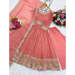 Pent y Dupatta de diseñador-Vestido de fiesta incluido para ocasiones de Club - Product Image 5