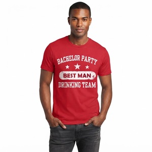 Camisetas Personalizadas para Despedida de Soltero, Impresión DTF, DTG y Serigrafía, Camisetas a Juego para el Equipo del Novio, Ropa al por Mayor, OEM, ODM - Product Image 1