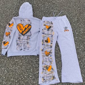 Premium Unisex Acid Wash Winter Solid Heavyweight Eco-Friendly Reversible Fashion <b>Tracksuit</b> Set for Streetwear Gym Casual Use - Product Image 2