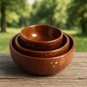 Juego de Cuencos de Latón Hechos a Mano con Diseño Moderno de Mediados de Siglo y Forma Rectangular |   Venta al por mayor en Moradabad - Product Image 1