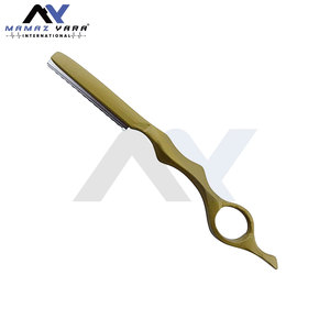 Professional Salon Barber Razor Personal Grooming Lightweight <b>Silver</b> Manual Thinning Hair Razor Non Slip Handle Cutting Styling - Product Image 3