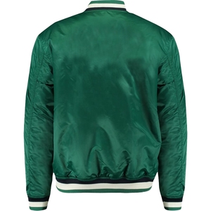 Chaqueta Varsity de Satén Personalizada con Logotipo para Hombre, Chaqueta Bomber de Alta Calidad, Proveedor Mayorista de Ropa Deportiva, Oferta por Compra al por Mayor - Product Image 4
