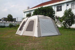 เต็นท์ครอบครัวขนาดใหญ่ CAMPTOWN RIOGRANDE-400 แบบสองชั้น กันน้ำ ป้องกันรังสียูวี 4 ฤดู พร้อมเสาตั้งอัตโนมัติ สำหรับตั้งแคมป์ - Product Image 3