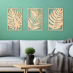 Stylish Wooden MDF <b>Wall</b> <b>Decor</b> Elegant Interior <b>Wall</b> Sign Decoration - Product Image 2