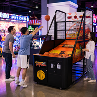 Machine de basket-ball électronique d'arcade pour adultes, à monnayeur, pour compétition interactive en intérieur