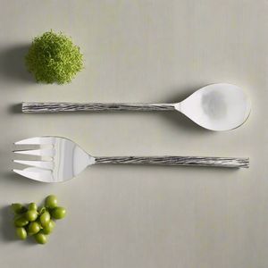 Professional Catering Grade Metal Salad Server Spoon And Fork For Banquet Hall And Event Management - Product Image 5