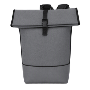 Black Roll Top Laptop Backpack Oxford Waterproof Softback Unisex Travel <b>Computer</b> <b>Bag</b> Can be Recycle Product Recycle <b>Bag</b> - Product Image 4