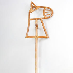 Bâton de cheval en rotin, jeu de simulation imaginatif pour enfants, jouet artisanal en rotin animal pour enfants - Product Image 1