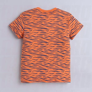 Camiseta de Algodón Estampada para Niños, Informal, de Manga Corta, Suave y Transpirable, para Uso Diario en Verano, Camiseta Gráfica para Niños, Ligera y Moderna - Product Image 5