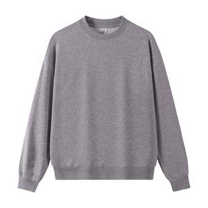Sweat-shirt léger pour homme 100% coton, tendance, uni, col rond, respirant pour l'hiver - Product Image 6