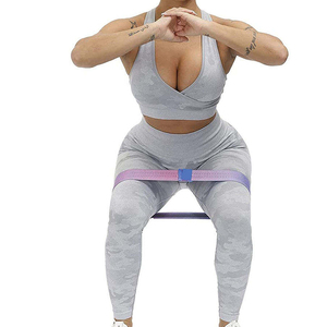Conjunto Deportivo de 2 Piezas de Spandex/Nylon Más Vendido, Cintura Alta con Cierre de Encaje, Conjuntos de Yoga para Niñas y Adultas, Ropa Deportiva Activa para Gimnasio y Fitness - Product Image 5
