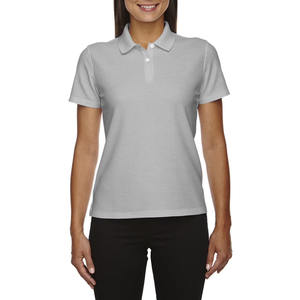 Polo à col rabattu avec logo imprimé DTF personnalisé, tissu respirant Dry Fit, vêtements de golf performants, polo pour femmes - Product Image 4
