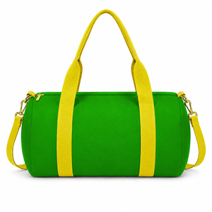 Custom Chi Eta Phi Sorority Tote <b>bag</b> green and yellow Embroidered Logo Daily Use Large Capacity Nylon polyester <b>duffel</b> <b>bag</b> - Product Image 2