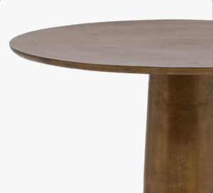 Mesa de Centro Moderna Golden Hour con Base Cónica, Muebles Contemporáneos para Sala de Estar, Diseño Metálico Hecho a Mano - Product Image 3