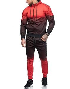 Men's Lightweight Sportswear Tracksuit Hooded Fleece Breathable Outdoor Casual Full <b>Zip</b> <b>Jogger</b> Set - Product Image 4
