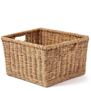 Elegant Handcrafted Natural Seagrass <b>Basket</b> with Handles Durable for Kitchen <b>Bathroom</b> & Living Room Storage & Interior Styling - Product Image 1
