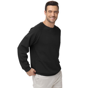 Sudadera de cuello redondo al por mayor para hombre, informal, de manga larga, de felpa francesa, clásica, lisa, esencial para streetwear, personalizable, de invierno. - Product Image 3