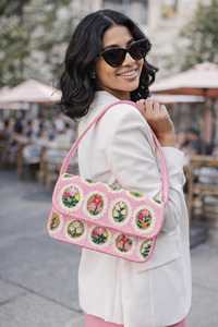 Nuevo Bolso Tote Bordado con Diseño Floral para Mujer, para Artículos Esenciales Diarios y Salidas a la Moda, con Costuras Decorativas - Product Image 2