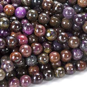 Magnifiques perles en vrac Atlantisite Stichtite Galaxy bleu marine et violet pour la fabrication de bijoux, 6-10mm, qualité TOP AA+, très demandées - Product Image 1
