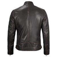 Veste d'hiver en cuir véritable pour homme, personnalisable, haute qualité, imperméable, coupe-vent, logo sur le devant, vente en gros