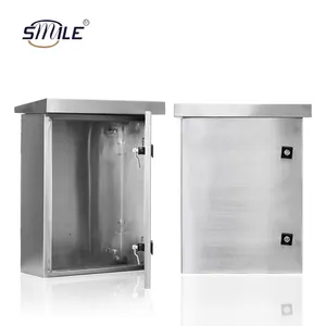 CHNSMILE Wall-mounted Waterproof Stainless Steel Distribution Box with Lock for video surveillance