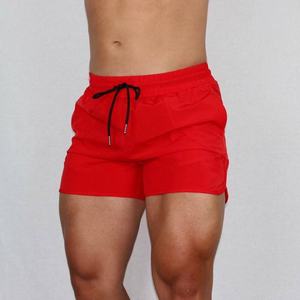 New Summer 90% Nylon 10% Spandex <b>Elastic</b> Slim Fit Fitness Men's Shorts Running Training Beach 3 Inch Sports Gym Shorts for Men - Product Image 2