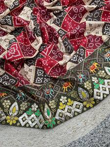 Special Designer Collection <b>Presented</b> by Rv Creation embroidered Lace border of malti colour threads - Product Image 3