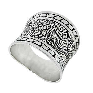 Handmade 925 Sterling Silver <b>Ring</b> Fine Quality Jewelry For <b>Women</b> Unisex Design IGI Certified <b>Thumb</b> <b>Ring</b> At Affordable Price - Product Image 1