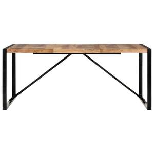 Mesa de Comedor Grande de Madera Maciza de Acacia, Serie de Madera Natural - Product Image 2