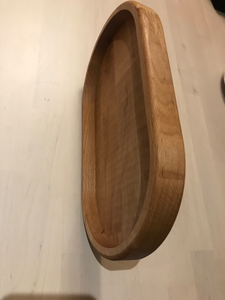 Plateaux de rangement modernes en bois de manguier de haute qualité avec poignées, grands plats de service de qualité supérieure pour la maison, le petit-déjeuner, le café et les réceptions - Product Image 2