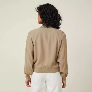 Veste Bomber Vintage Imprimée Streetwear pour Femme Printemps 2026 – Blouson Baseball Letterman Varsity - Product Image 2