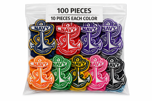 Écusson brodé thermocollant d'ancre marine personnalisé de haute qualité, 2 pouces, lot de 100 pièces, 10 couleurs disponibles, pour vêtements - Product Image 5