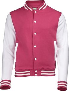 Nouvelle veste bomber universitaire en laine bleu roi et cuir noir, col montant, style universitaire, design streetwear, logo frontal - pour l'hiver - Product Image 1