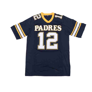 Maillot de football américain personnalisé à manches courtes, design imprimé, meilleure qualité et uniformes d'équipe en gros, maillot pour fans, vente chaude - Product Image 1