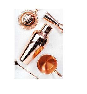 Shaker à cocktails en cuivre de 700 ml avec passoire intégrée et bouchon, idéal pour le bar à domicile et la mixologie professionnelle - Product Image 3