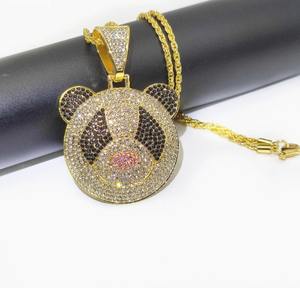 สร้อยคอจี้แพนด้าฮิปฮอปสุดฮิตสำหรับผู้ชายและผู้หญิง  งานแร็ปเปอร์  ราคาโรงงาน - Product Image 3