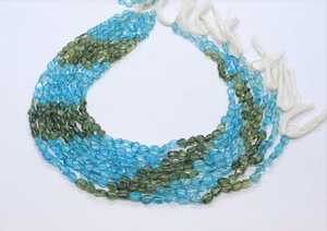 ลูกปัดอะพาไทต์สีฟ้าอ่อนทรงหยดน้ำขนาด 5-6 มม. หลายสี เขียว น้ำเงิน ลูกปัดพลอยอะพาไทต์ 13 นิ้ว สำหรับทำเครื่องประดับ - Product Image 5