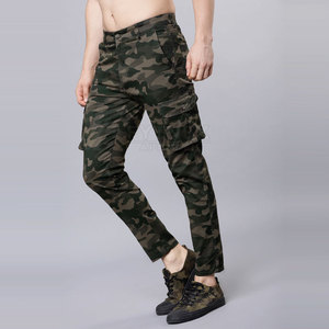Pantalon cargo décontracté en toile léger sur mesure pour homme, taille mi-haute, respirant et écologique, à prix réduit - Product Image 2