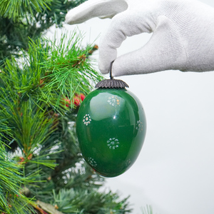 Adorno Navideño de Cristal con Forma de Aguacate Verde Vintage al por Mayor, Bola de Navidad Colgante Única y Adornos para Árbol de Navidad - Product Image 4