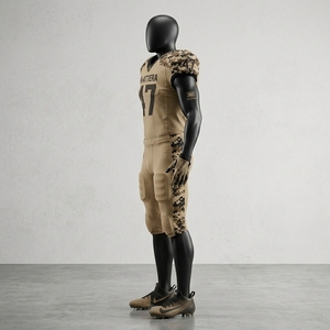 Custom Tan Digital Camo American Football Jersey <b>Pants</b> Set <b>Padded</b> Uniform Wholesale Sportswear Manufacturer Supplier Pro - Product Image 2