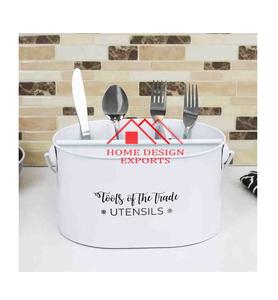 Caddy con recubrimiento en polvo para fiestas, utensilio de granja, soporte para artículos de servicio, soporte galvanizado para Caddy con asa - Product Image 1