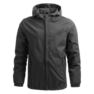 High Quality 2025 Custom <b>Mens</b> Softshell <b>Jacket</b> Windproof Outdoor Breathable Hooded <b>Long</b> Sleeve Zip Closure with Latest Design - Product Image 4