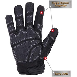Nuevos Guantes de Seguridad de Cuero Captain Industry en Oferta Online - Impermeables, Protección UV, Dedos Completos, Antideslizantes, Unisex, para Exteriores - Product Image 4