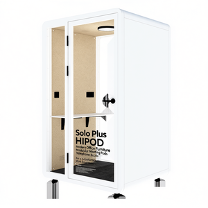 Solo Plus HIPOD Mobilier de bureau moderne, cabines de réunion modulaires, cabines téléphoniques, cabines acoustiques pour un environnement de travail confortable - Product Image 2