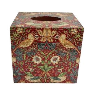 Boîte à mouchoirs en bois de forme rectangulaire avec motif floral, durable et portable, pour hôtel - Product Image 4