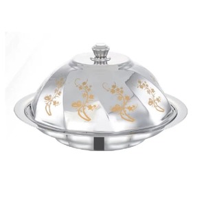 High Quality Steel Casseroles Gold Silver Gas Induction Ready <b>Custom</b> Logo Modern Design Food Warmer Hotpot Lid Serving Dish - Product Image 6