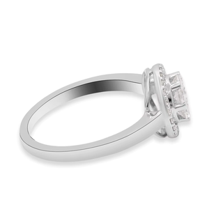 Precioso Diamante de alta calidad 18K oro blanco sólido hecho a mano mujeres compromiso bodas anillos joyería para venta al por mayor - Product Image 5